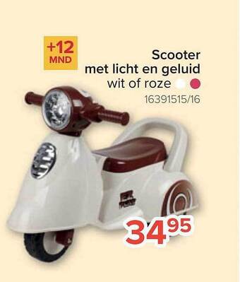 Euroshop Scooter met licht en geluid aanbieding