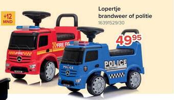 Euroshop Lopertje brandweer of politie aanbieding