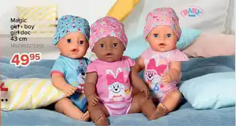 Magic girl, boy, girl doc 43 cm