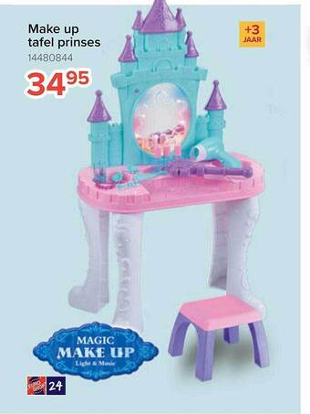 Euroshop Make up tafel prinses aanbieding
