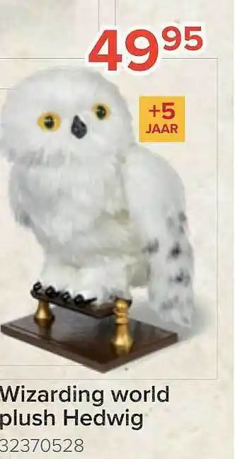 Wizarding world plush hedwig