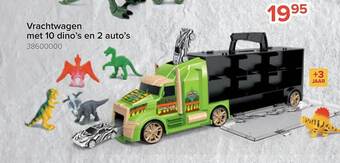 Euroshop Vrachtwagen met dino's en 2 auto's aanbieding