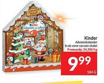 Intermarché Kinder adventskalender aanbieding