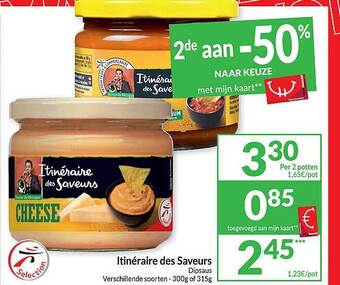 Intermarché Itineraire des saveurs dipsaus aanbieding