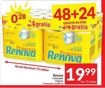 Intermarché Renova toiletpapier progress aanbieding