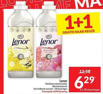 Intermarché Lenor vloeibare wasverzachter aanbieding