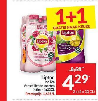 Intermarché Lipton ice tea aanbieding