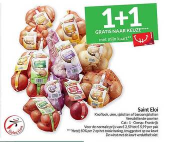 Intermarché Saint eloi knoflook, uien, sjalotten of banaansjalotten aanbieding