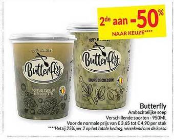 Intermarché Butterfly ambachtelijke soep aanbieding