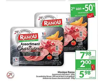 Intermarché Monique ranou assortiment charcuterie aanbieding