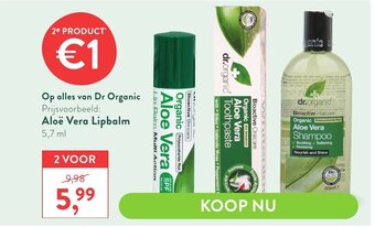 Dr Organic Aloe Vera Lipbalm 5.7ml