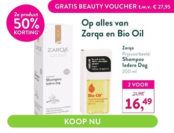 Holland & Barrett Zarqa Shampoo Ledere Dag 200ml aanbieding