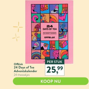Holland & Barrett Offblak 24 Days of Tea Adventskalendar aanbieding