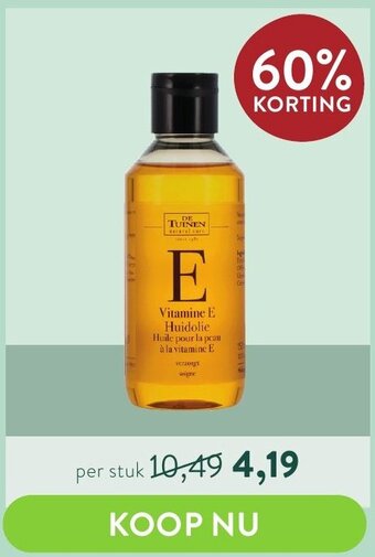 Holland & Barrett De Tuinen Vitamine E Huidolie aanbieding