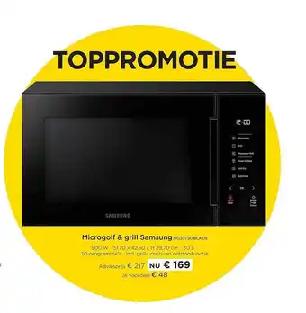 Molecule Microgolf & grill samsung aanbieding