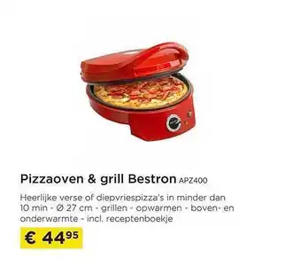 Pizzaoven & grill bestron