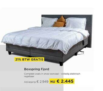 Molecule Boxspring fjord aanbieding