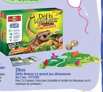 Defis nature le grand jeu dinosaures
