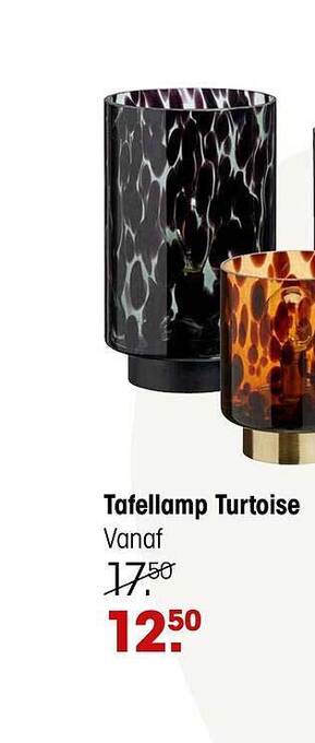Kwantum Tafellamp turtoise aanbieding