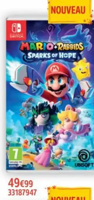 Maxi Toys Nintendo Switch Mario + Rabbids sparks of hope 33187947 aanbieding