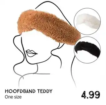 Xenos Hoofband Teddy one size aanbieding