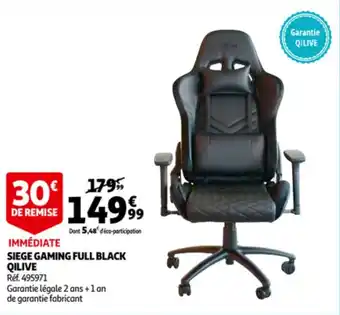 Qilive siege gaming full black Ref. 495971
