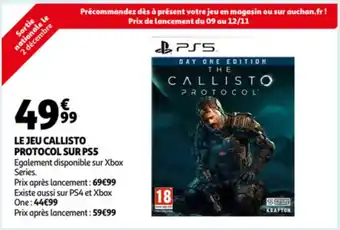 Auchan Le jeu Callisto protocol sur PS5 aanbieding