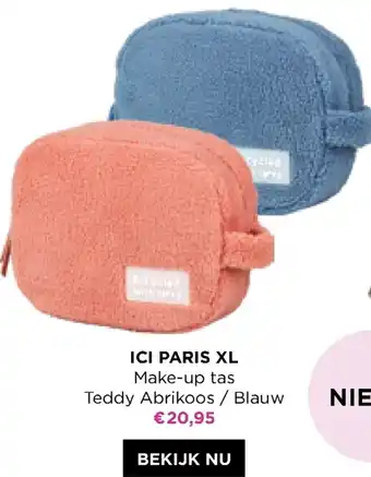 ICI PARIS XL Make-up tas Tedy Abrikoos aanbieding