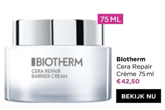 ICI PARIS XL Biotherm Cera repair creme 75ML aanbieding