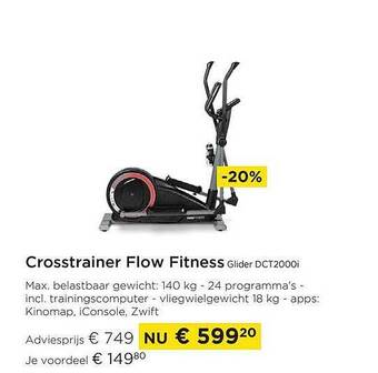 Crosstrainer flow fitness