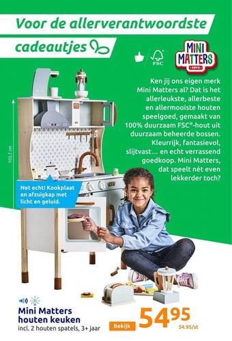 Action Mini matters houten keuken aanbieding