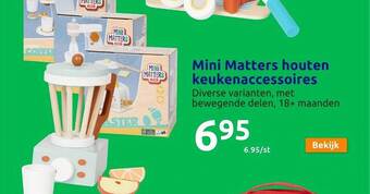 Action Mini matters houten keukenaccessoires aanbieding