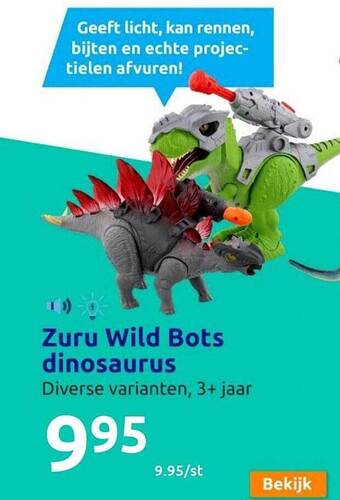 Action Zuru wild bots dinosaurus aanbieding