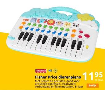 Action Fisher price dierenpiano aanbieding