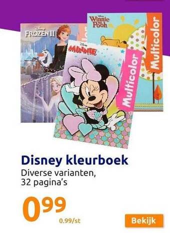 Action Disney kleurboek aanbieding