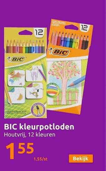 Action Bic kleurpotloden aanbieding