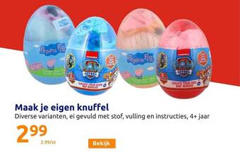 Action Maak je eigen knuffel aanbieding