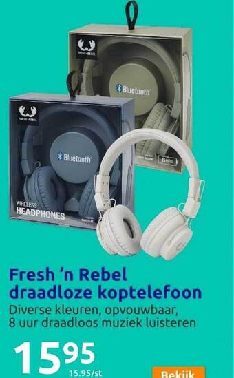 Action Fresh 'n rebel draadloze koptelefoon aanbieding