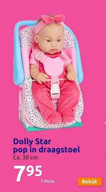 Action Dolly star pop in draagstoel aanbieding