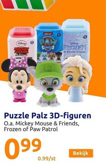 Action Puzzle palz 3dfiguren aanbieding
