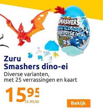 Action Zuru smashers dinoei aanbieding