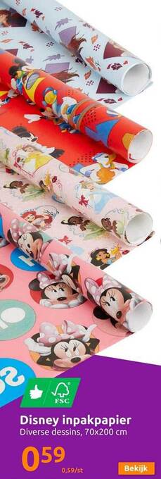 Action Disney inpakpapier aanbieding