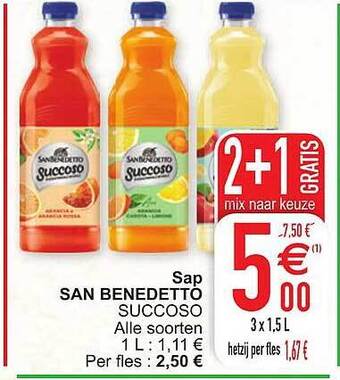 Cora Sap san benedetto succoso aanbieding