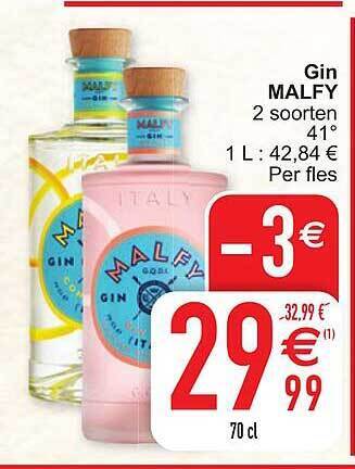Cora Gin malfy aanbieding
