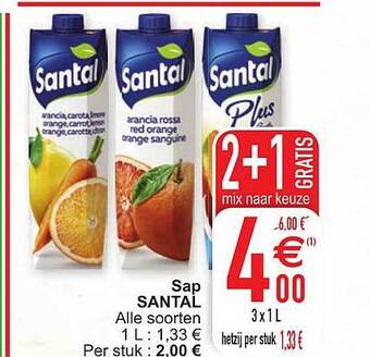 Cora Sap santal aanbieding