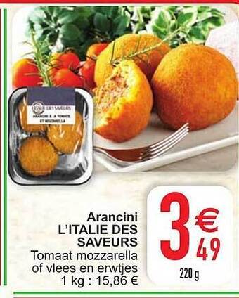 Cora Arancini l'italie des saveurs aanbieding