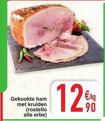 Cora Gekookte ham met kruiden aanbieding