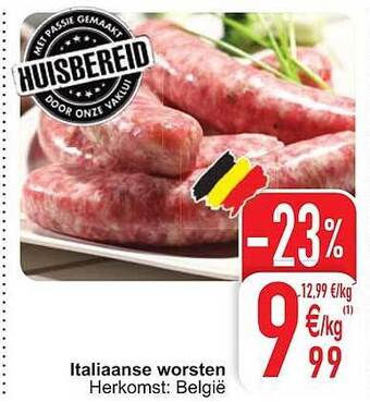 Cora Italiaanse worsten aanbieding
