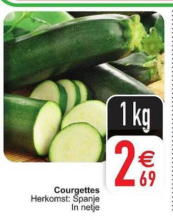 Cora Courgettes aanbieding