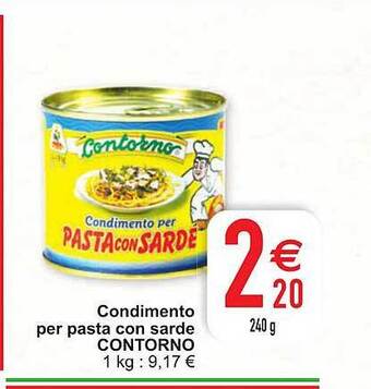 Cora Condimento per pasta con sarde contorno aanbieding